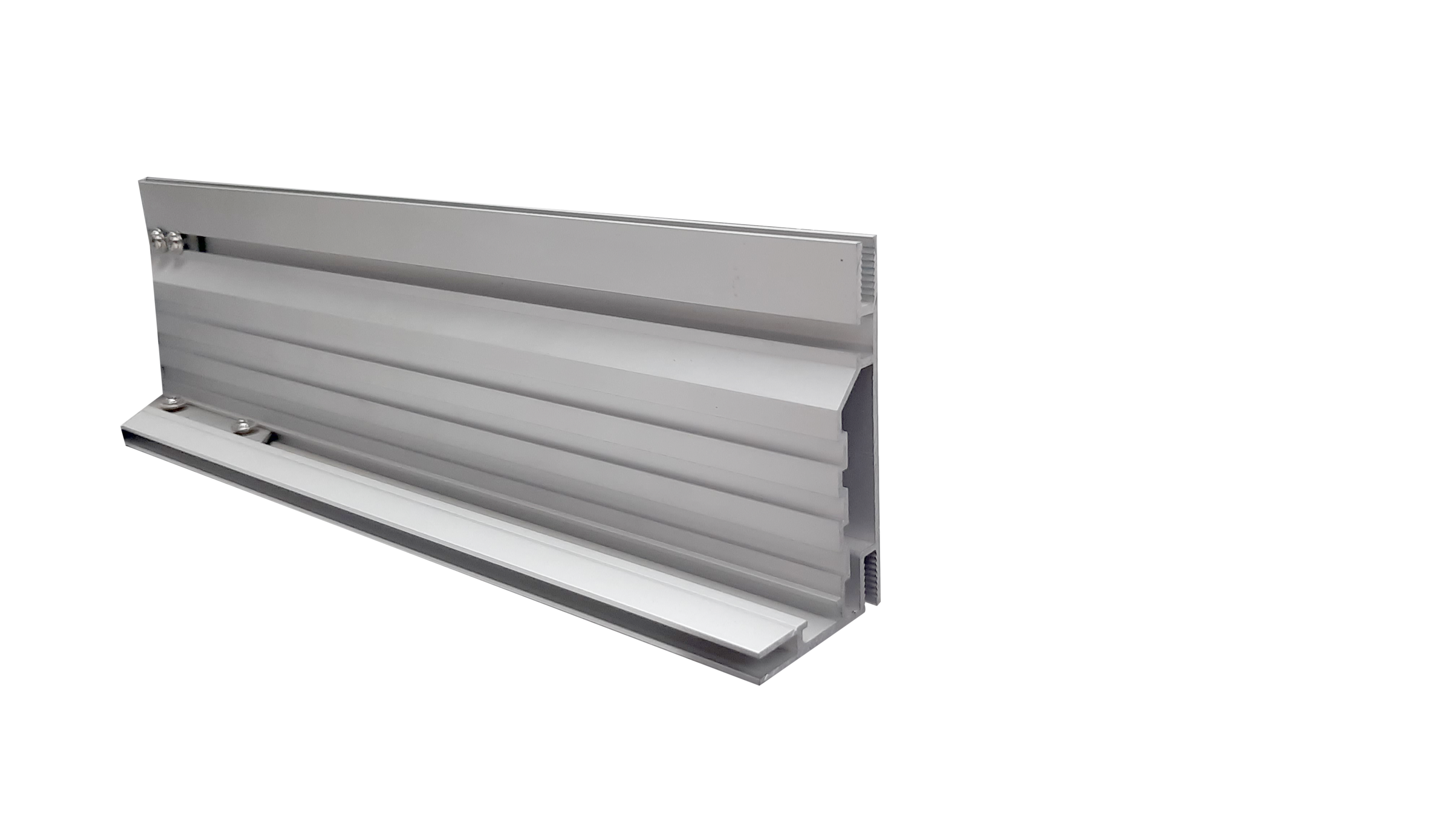 P-80 Fabric Aluminium Profile, Wide Body, Anodized Silver/Black Finish, 360mm Depth, 6M Length, Industrial Grade SEG Frame for Fabric Signage Walls, Retail & Exhibit Structures